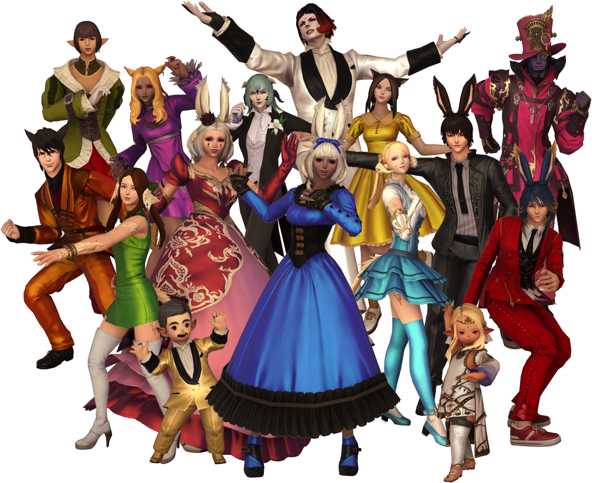 FFXIV Hairspray Live on Materia DC! Cast